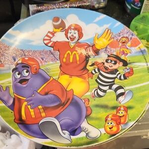 McDonald's Vibrant Football-Themed Plate